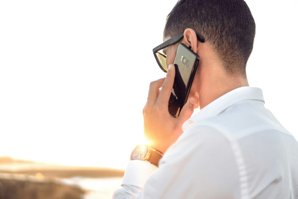person handling debt collection calls and bills